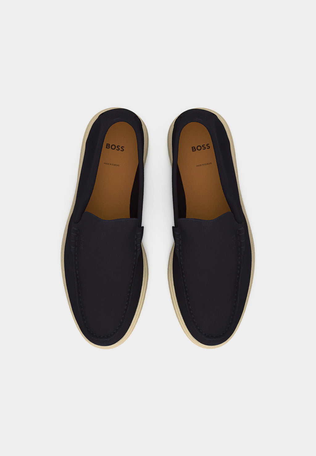 Hugo Boss Mockaloafers med präglad logga