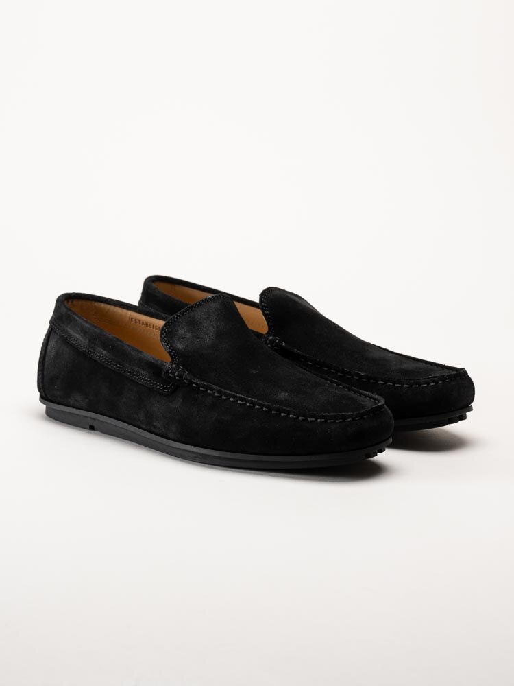GANT Wilmon Svart loafer i mocka