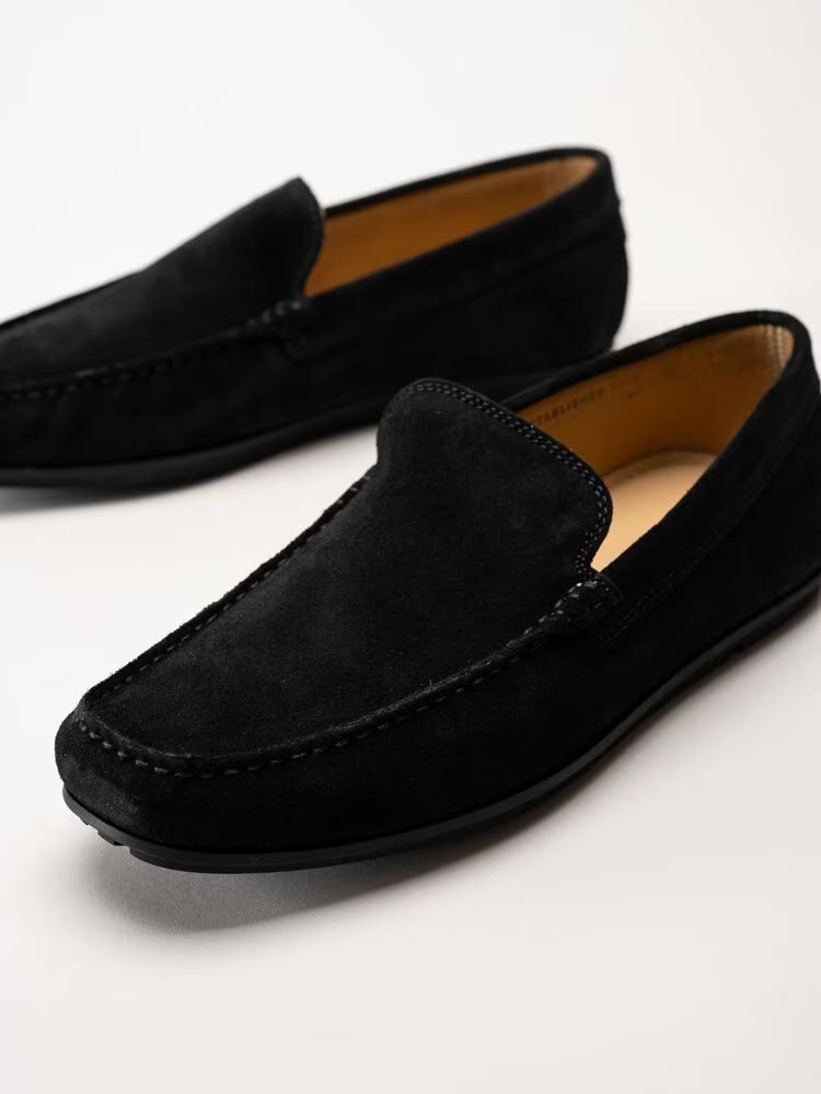 GANT Wilmon Svart loafer i mocka