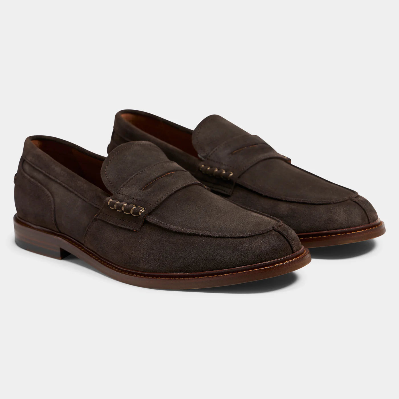 TGA Penny loafer mocka Mörkbrun