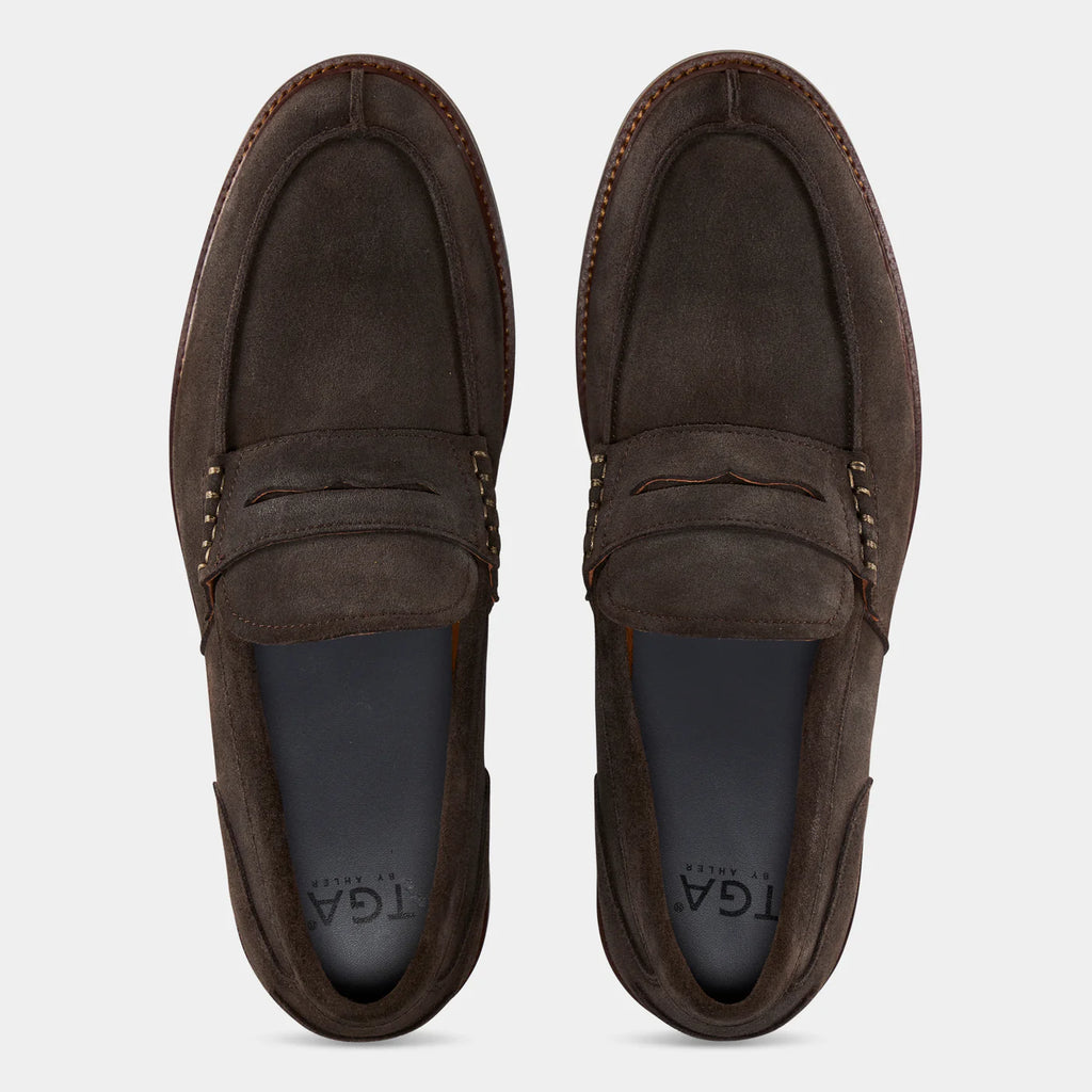TGA Penny loafer mocka Mörkbrun