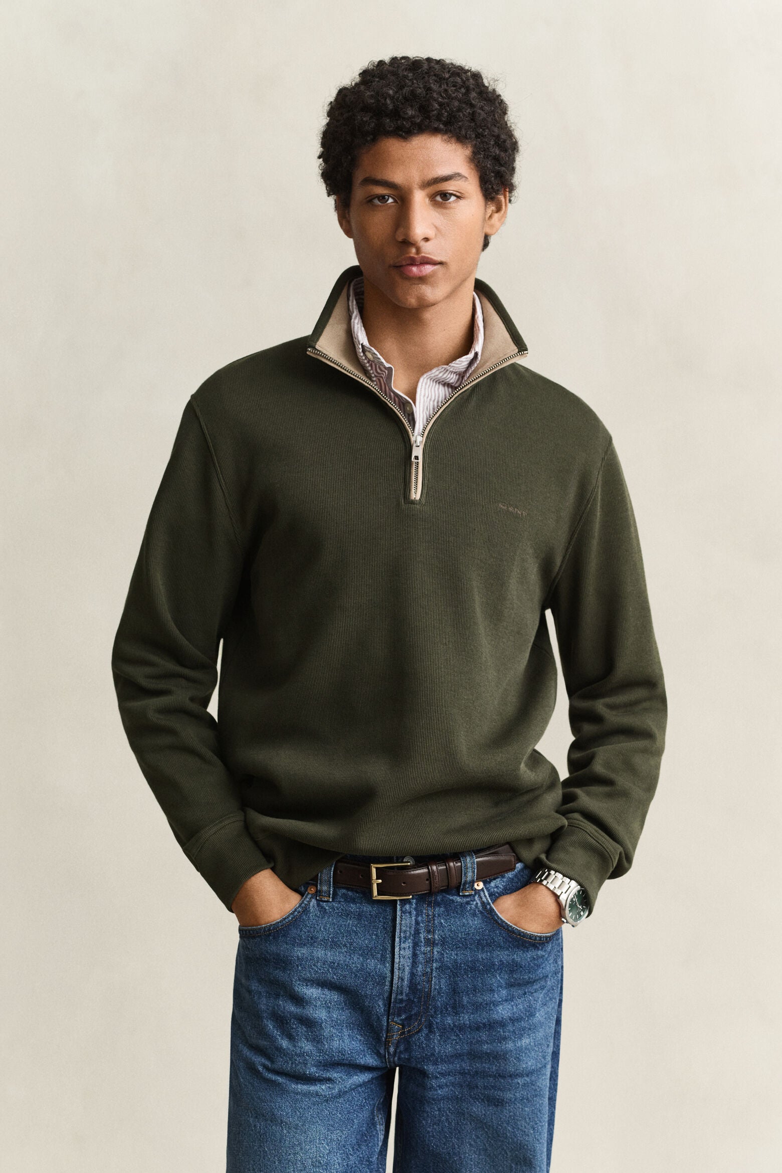 SACKER RIB HALF ZIP