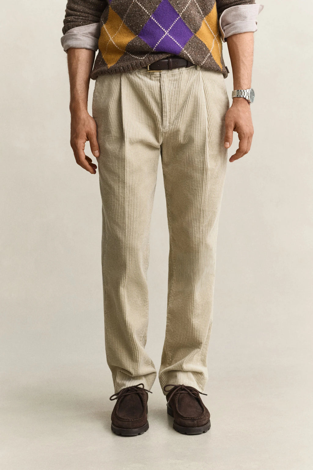 CORDUROY SUIT PANTS