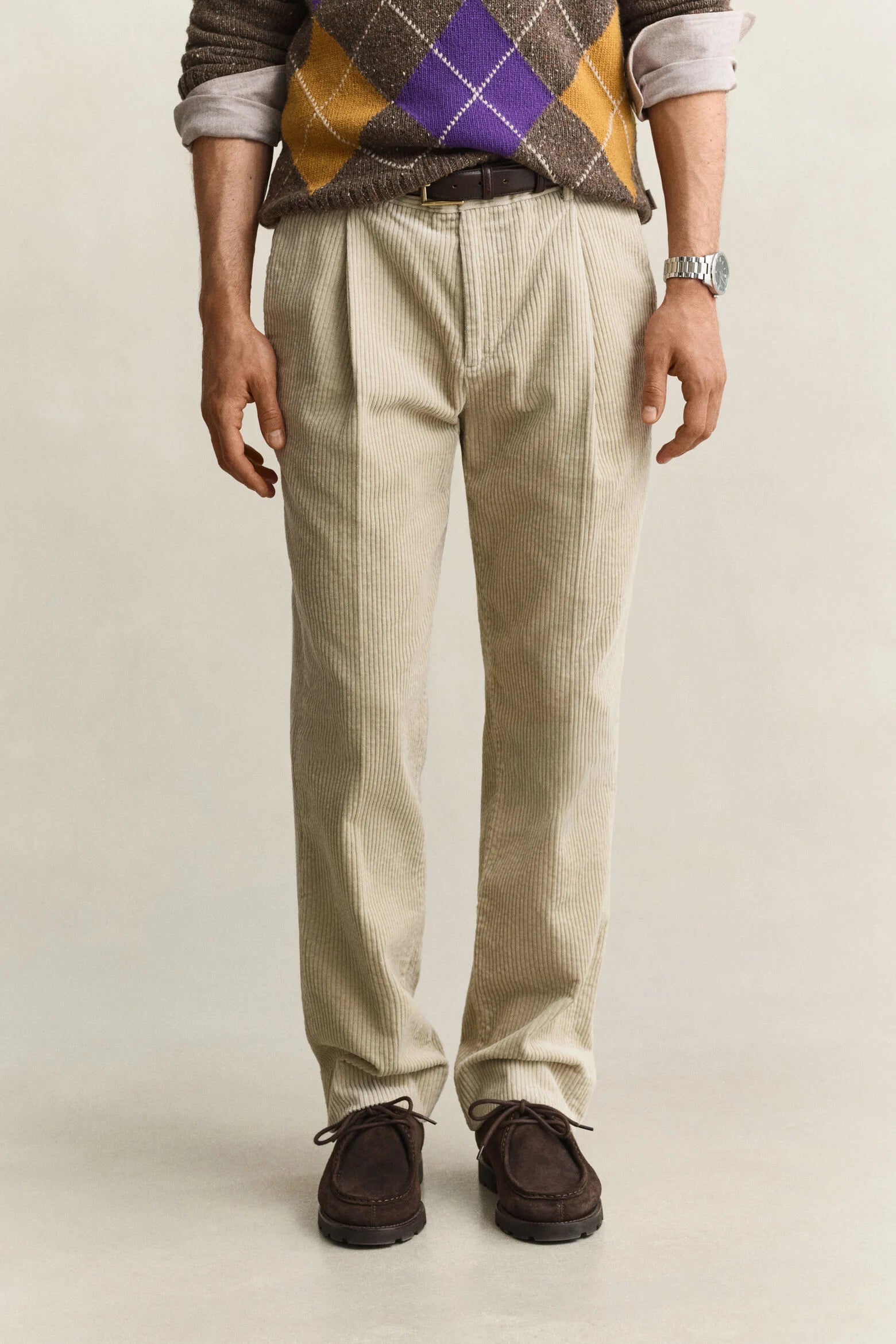 CORDUROY SUIT PANTS