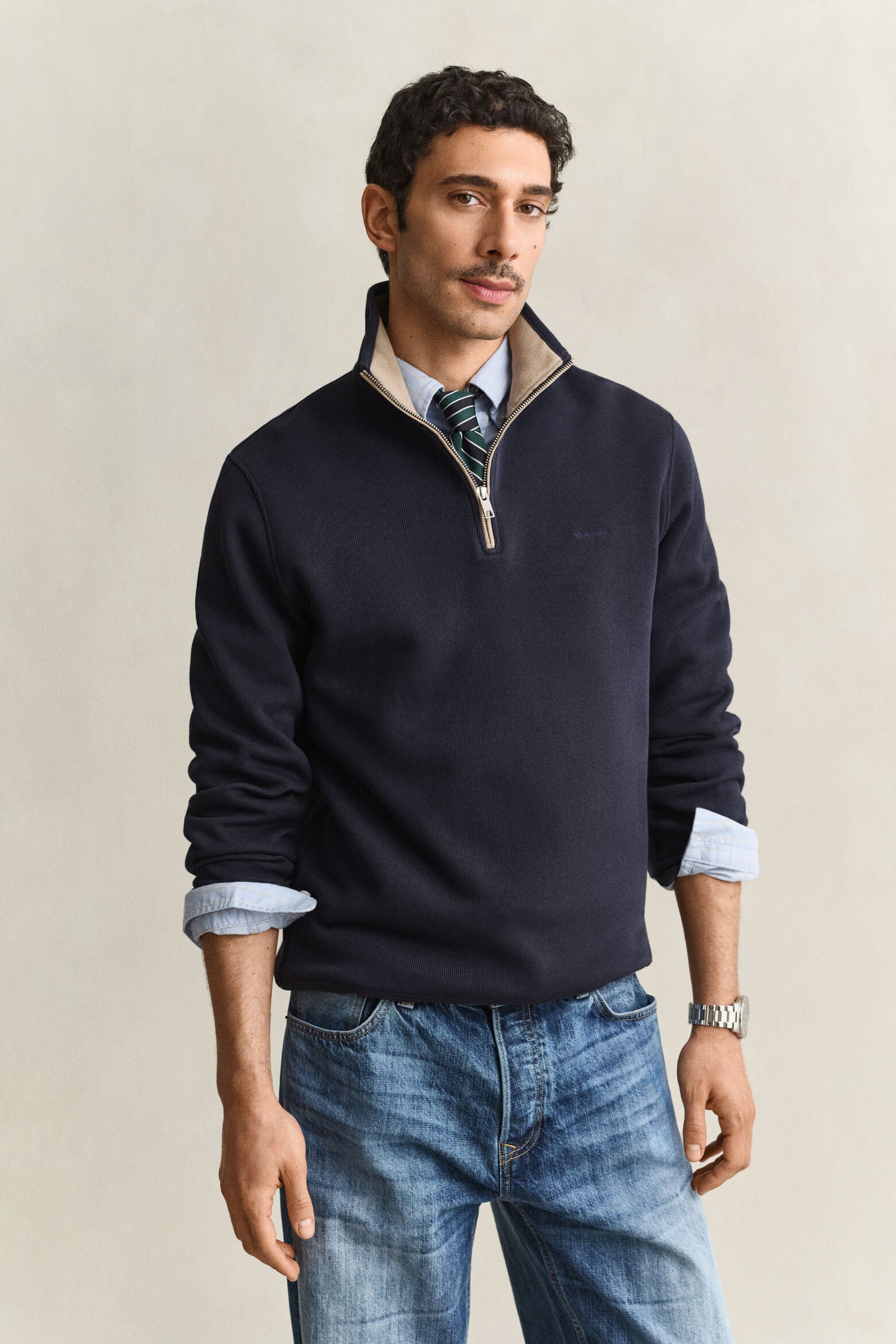 SACKER RIB HALF ZIP