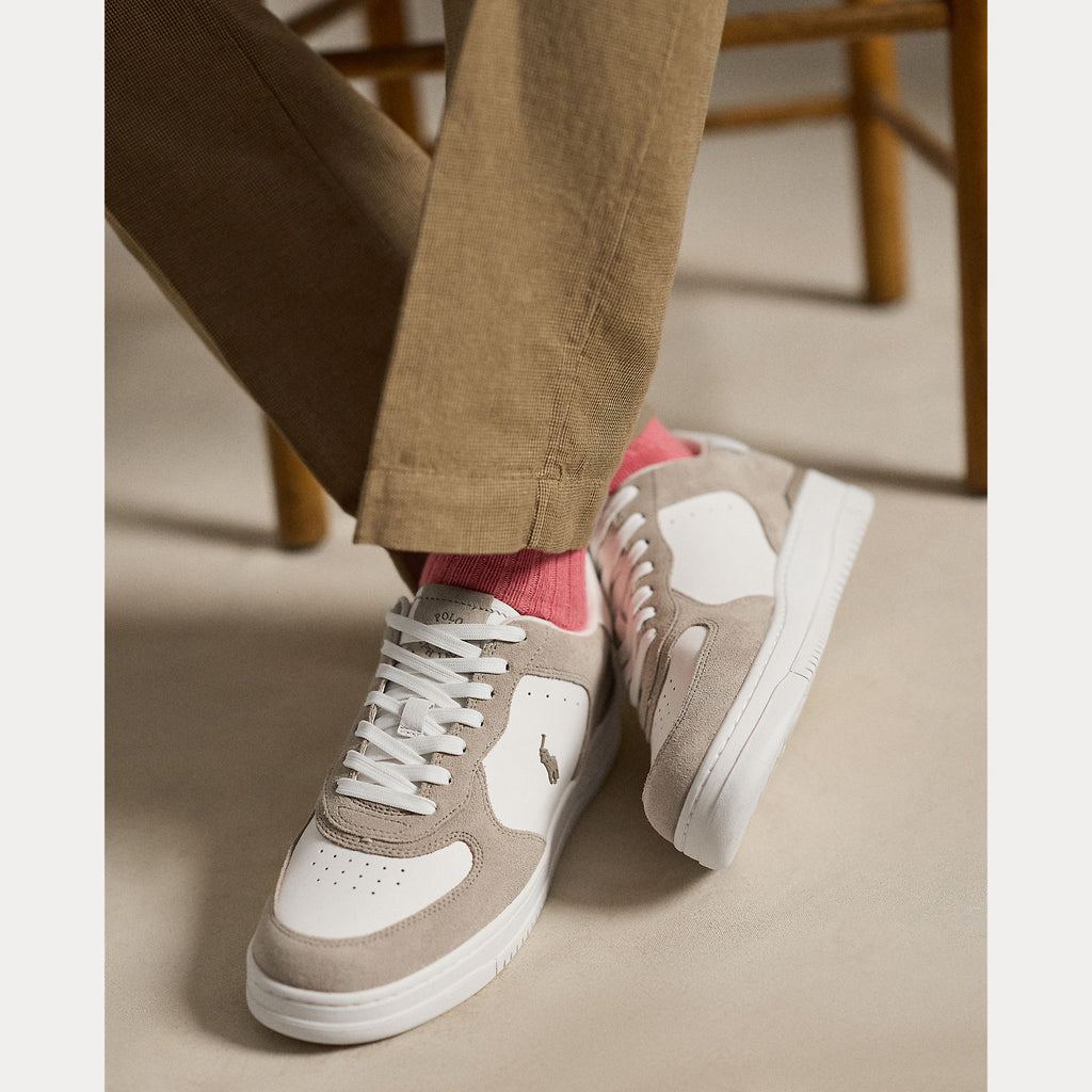 Polo Ralph Lauren Masters Court Leather-Suede Sneaker